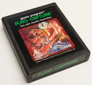 The Atari Inc. picture label version of Flag Capture. Fewer than 10 copies are currently known to exist. Author photo.