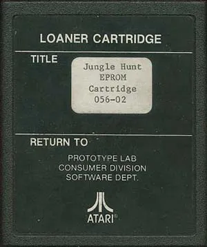 A more common Atari Prototype Lab cartridge with black &ldquo;Loaner Cartridge&rdquo; label. Courtesy atariprotos.com
